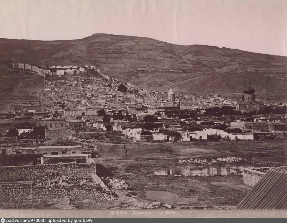 Панорама Дербента, 1880-е годы